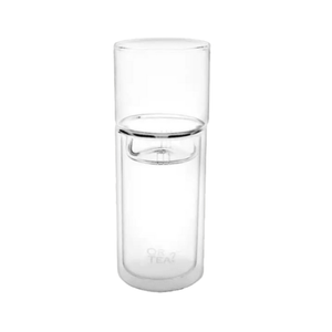 Verre à Thé Glacé Glassier™ avec Passoire à Glace (Verre Double Paroi 350 ml)