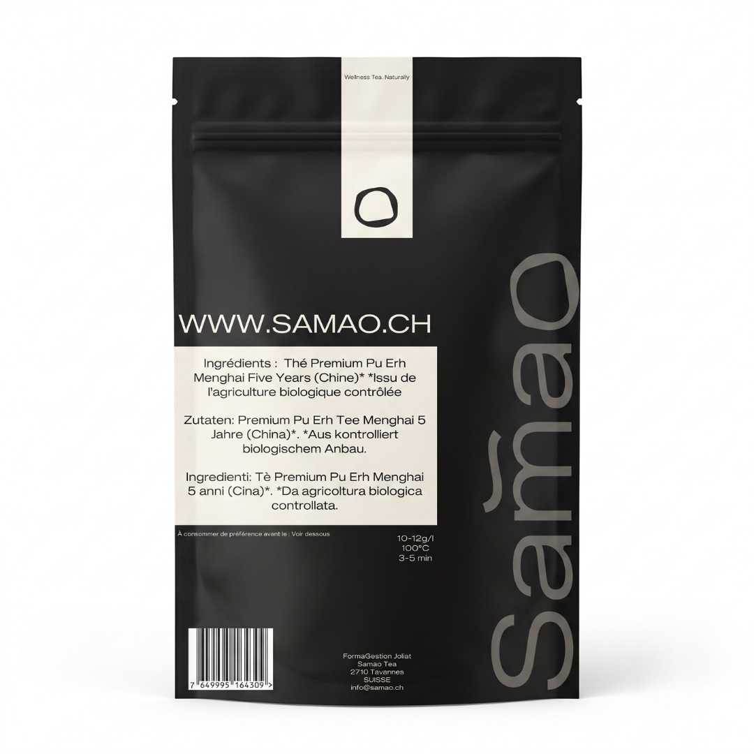 Grand Cru Pu Erh Menghaï 5 Ans d'Âge Bio