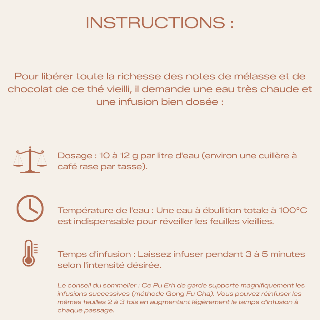 Grand Cru Pu Erh Menghaï 5 Ans d'Âge Bio