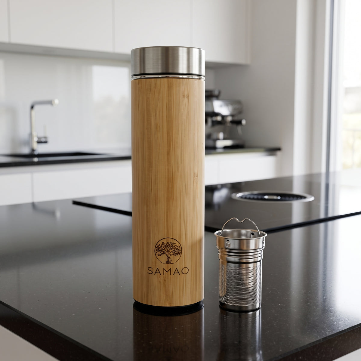 Bambus-Thermoskanne 400 ml