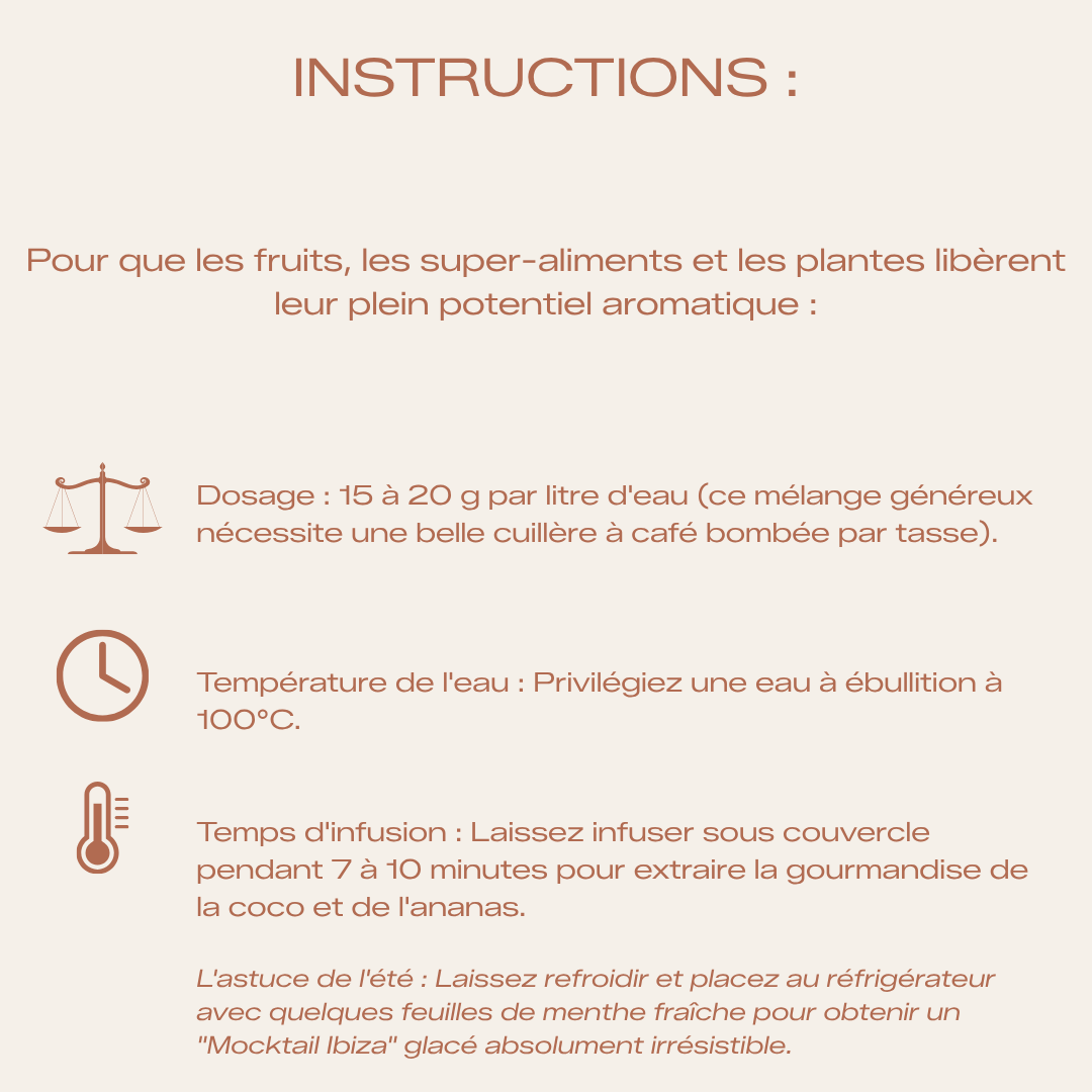 Infusion Bio Voyage à Ibiza - Exotisme & Douceur des Baléares