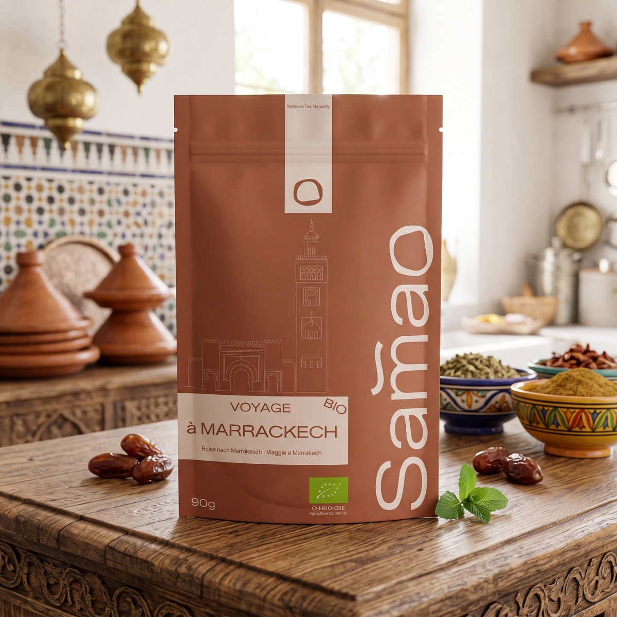 Thé Vert Bio à la Menthe - Voyage à Marrakech