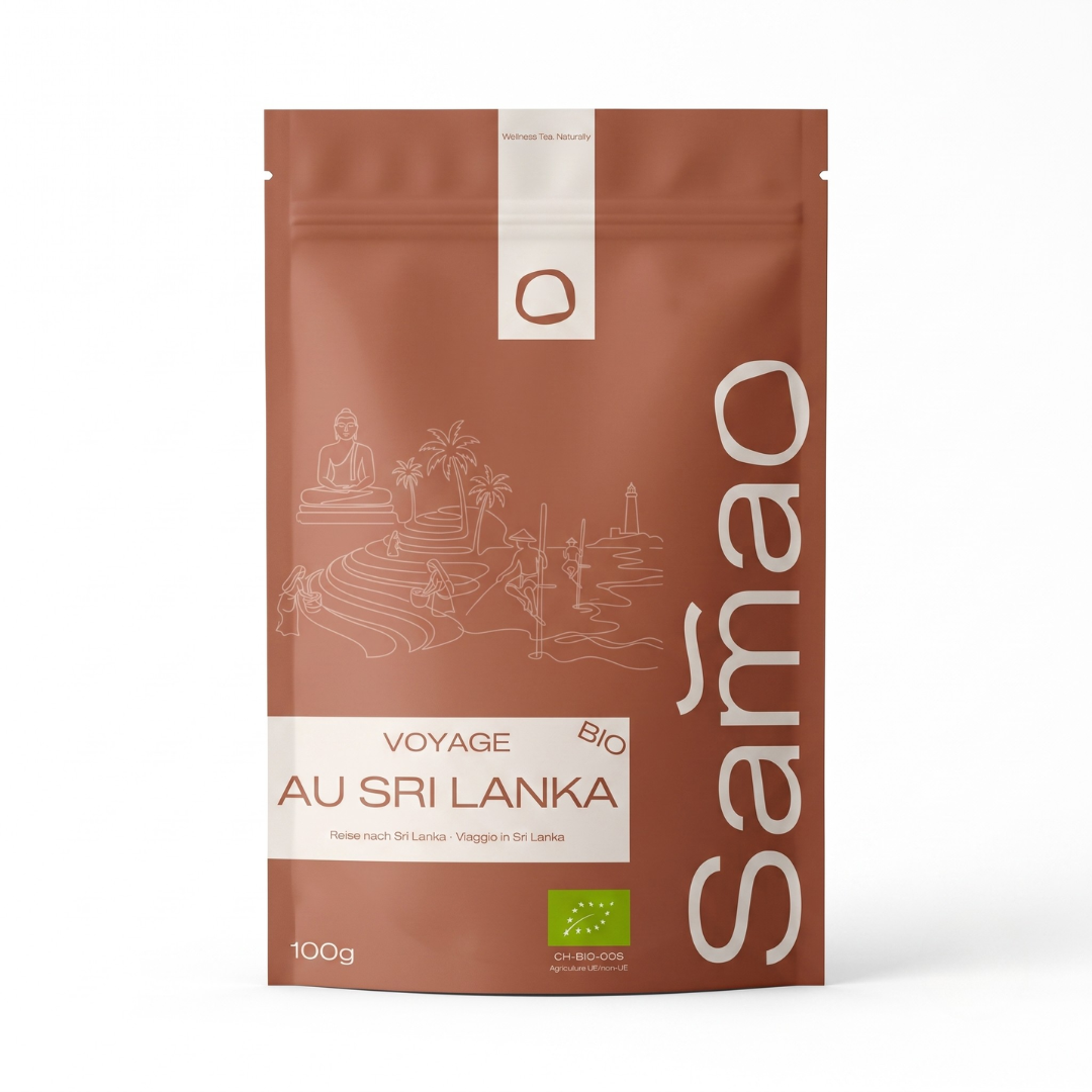 Thé Noir Bio Voyage au Sri Lanka - Épices Intenses & Ceylan
