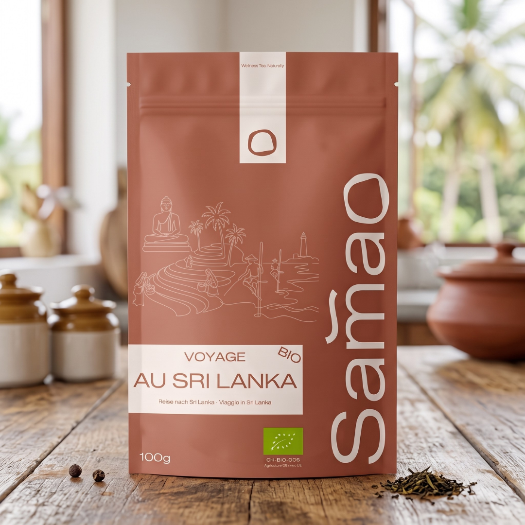 Thé Noir Bio Voyage au Sri Lanka - Épices Intenses & Ceylan